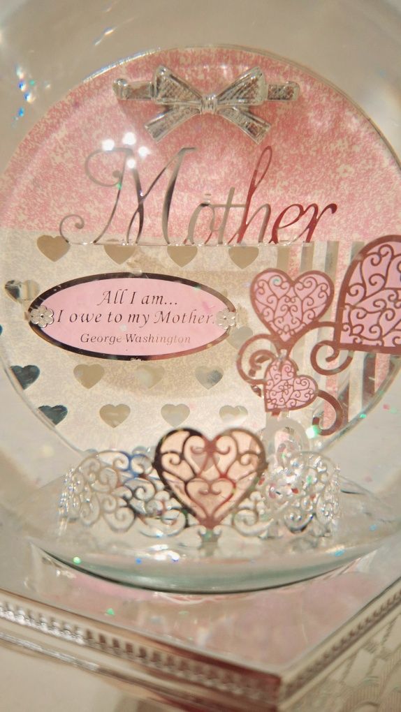 Przepiękna Kula z pozytywką i confetti na Dzień Mamy Matki z USA