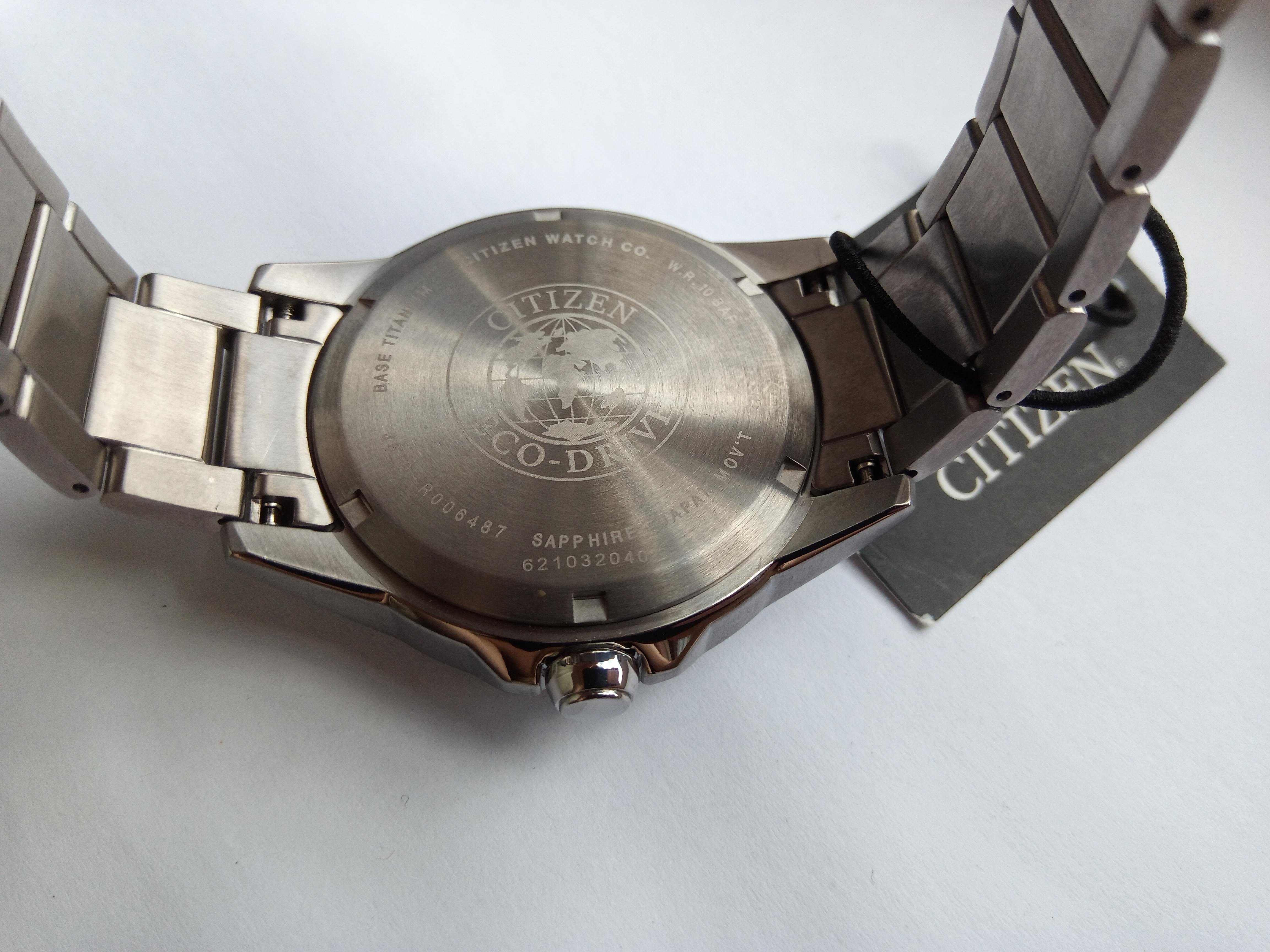 Титановые японские часы Citizen Eco-Drive AW1490-50A, Сапфир, РРЦ $395