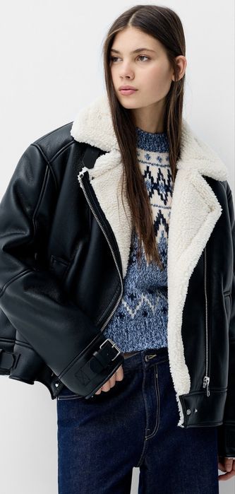 Куртка дубленка Bershka дублянка