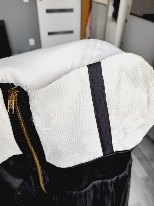 Tiulowa Xs pudrowa nude tiul koronka Koronkowa sukienka sexy