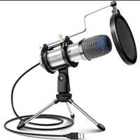 Microfone plug & play Elegiant Egm-04 para PC PS4 e Podcast SELADO