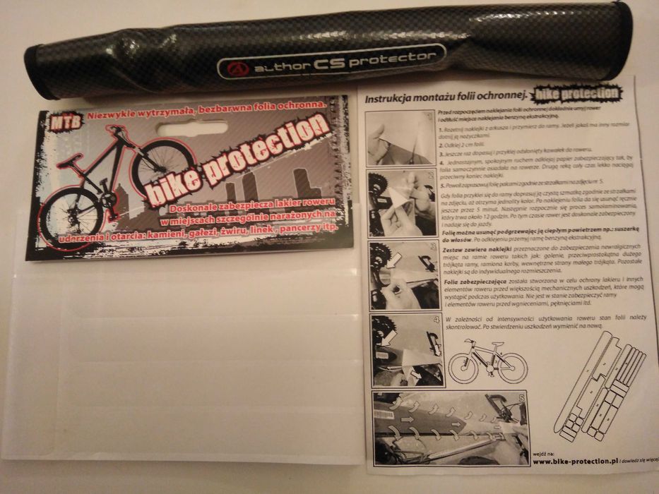 Osłona tylnego widelca Author CS + folie ochronne Bike Protection