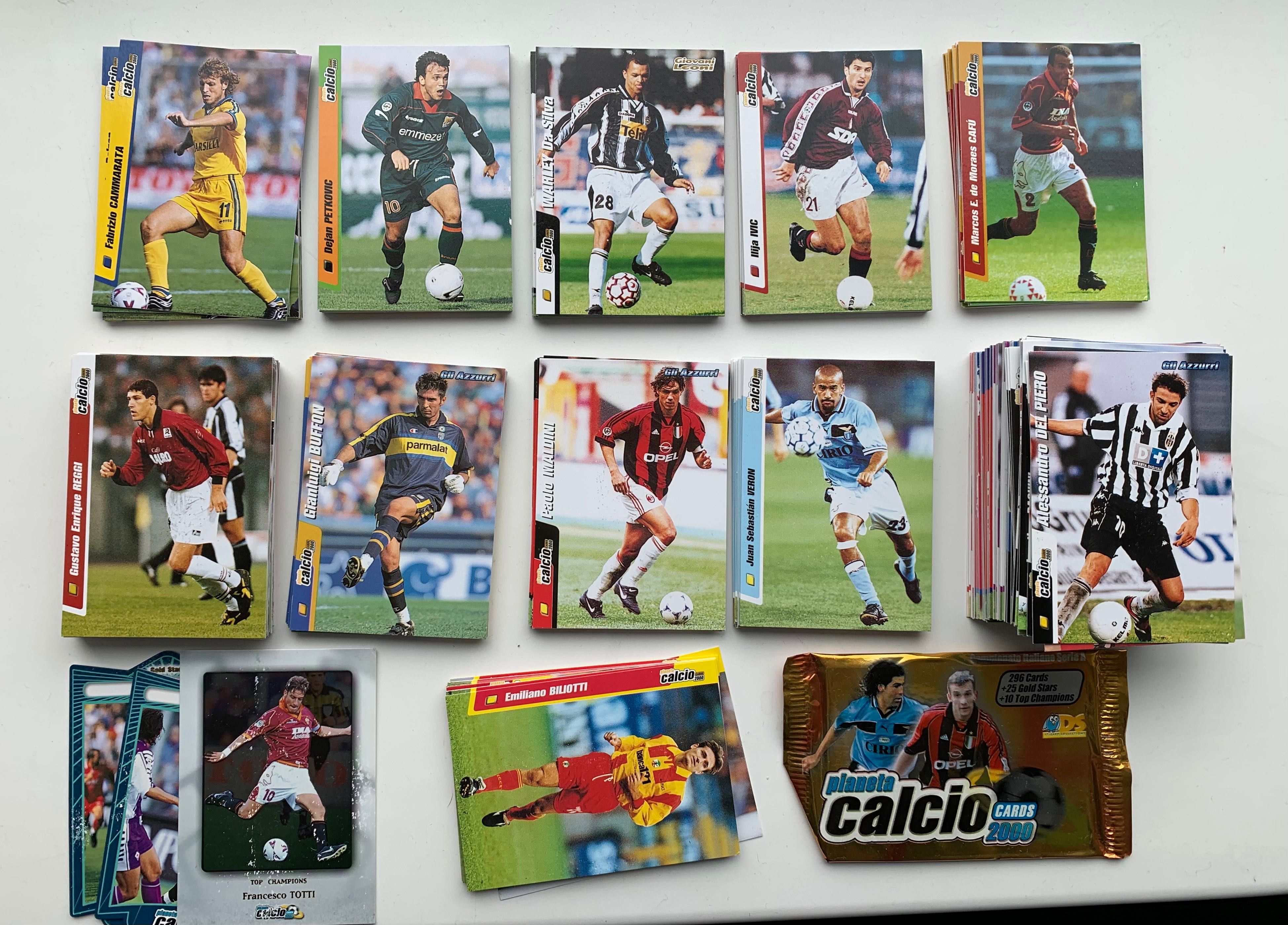 Pianeta Calcio 2000-2001.Футбольные карточки.Panini