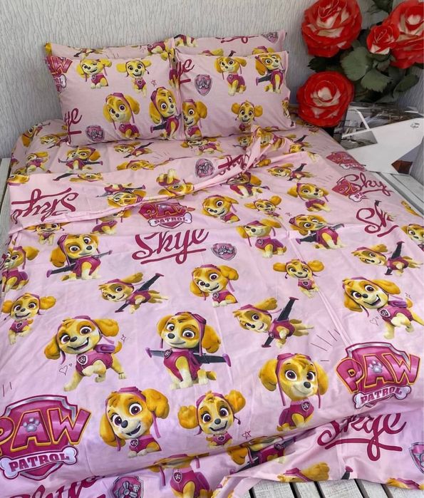 Постіль Щенячий ПАТРУЛЬ для дівчаток та хлопчиків