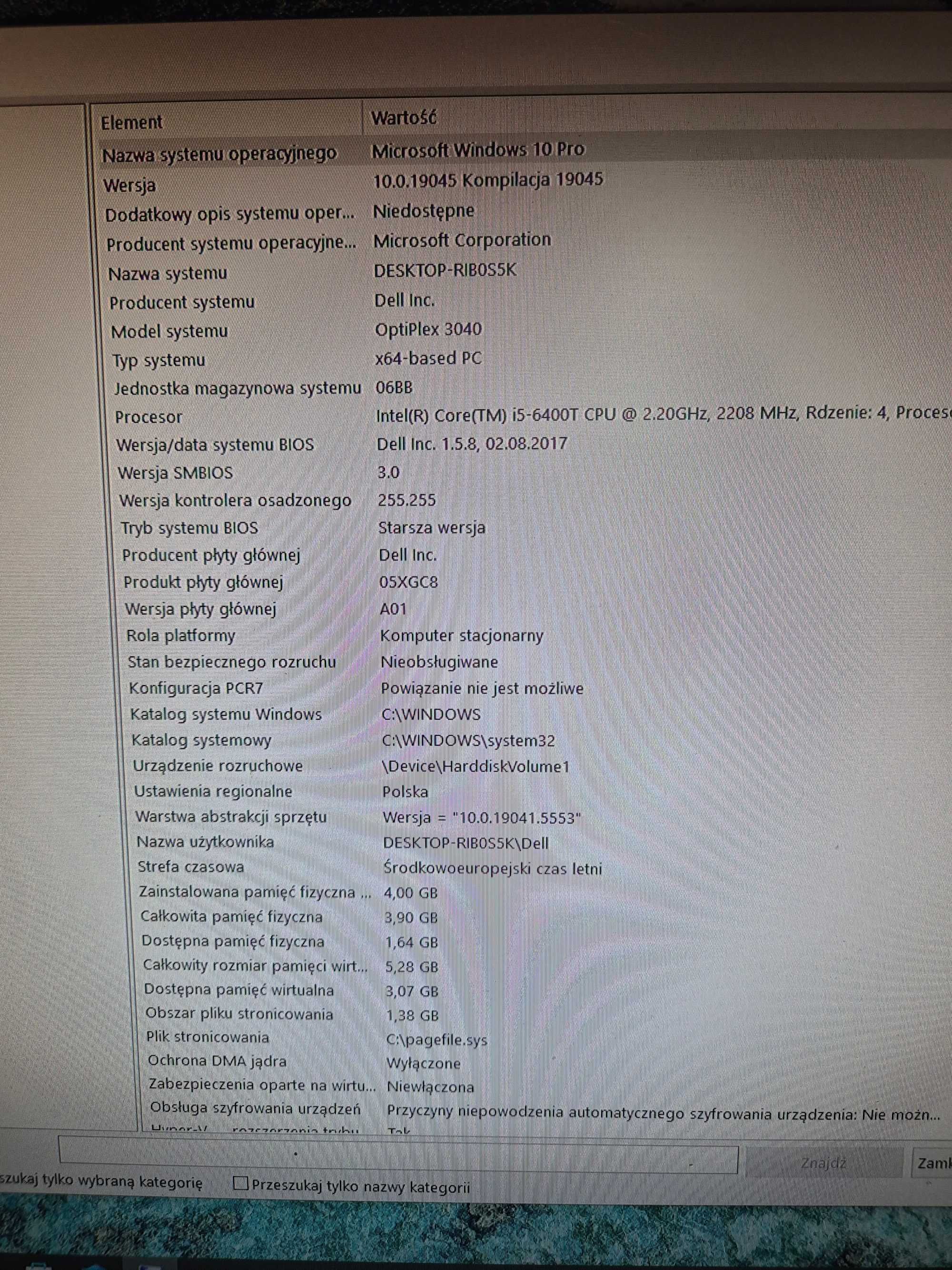 Komputer Dell OptiPlex 3040 i5