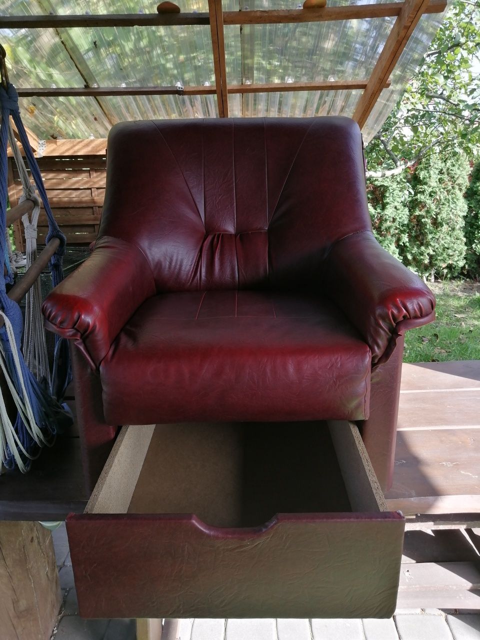 Fotele 2szt. koloru bordowo-brązowego