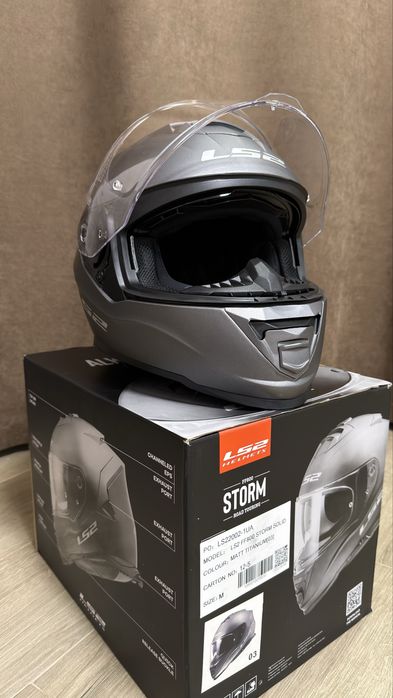 Мотошолом LS2 FF800 STORM MATT TITANIUM, розмір М