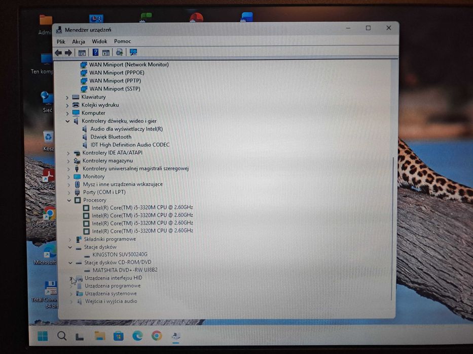 DELL Latitude E6330 i5-3320M 2.60GHz 8GB DDR3 SSD 240GB Windows 11 Pro