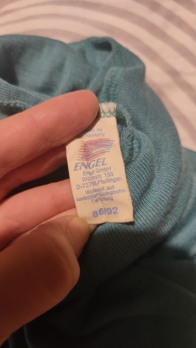 Spodnie wełniane merino jedwab 86/92 Engel