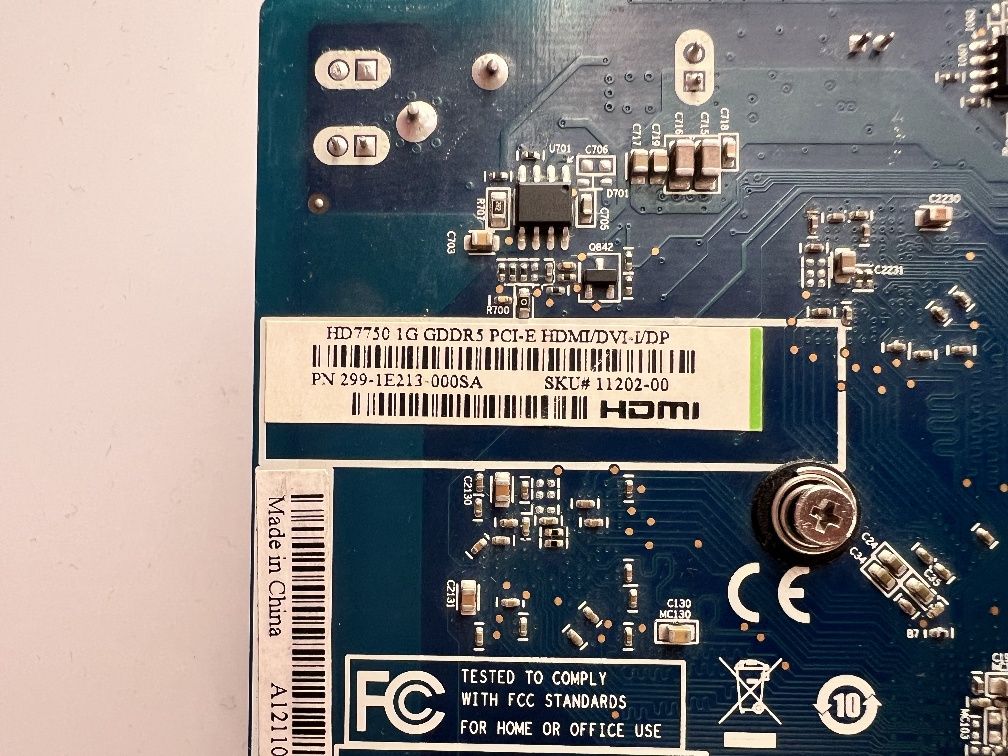 Відеокарта Radeon hd 7750 1gb gddr5