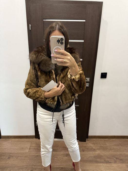 Futro naturalne z norek, sobole nowe XS S