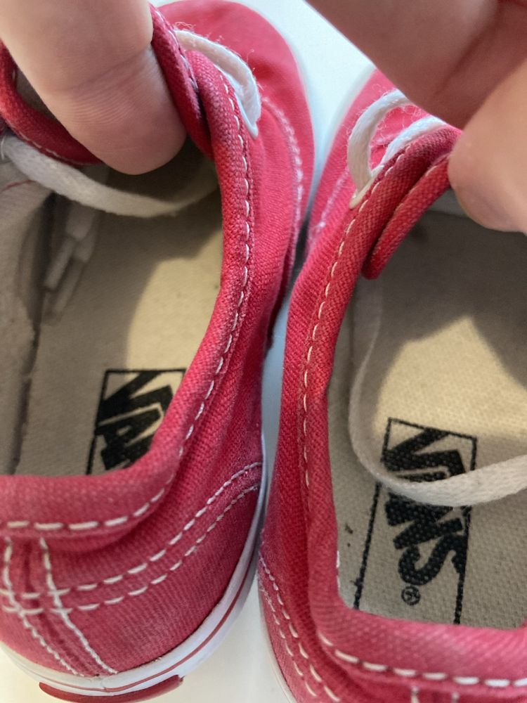 VANS 24 authentic trampki dziecięce tenisówki buty sportowe czerwone