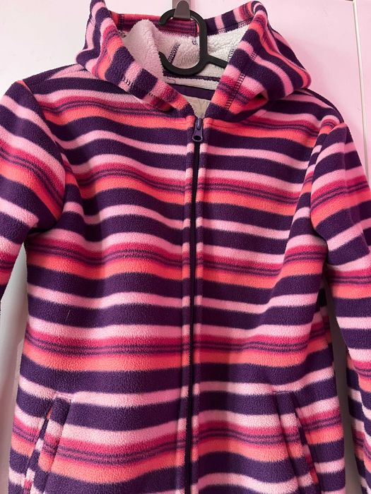 Bluza dziewczęca rozpinana z kapturem YD, ocieplana roz. 158 cm