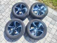 Felgi ALUTEC Shark Black 15" 5x114.3 z oponami Barum 195/65/15