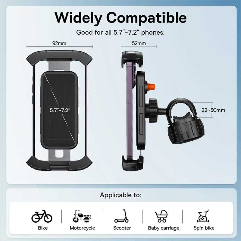 Тримач для телефону на велосипед та самокат велодержатель BASEUS