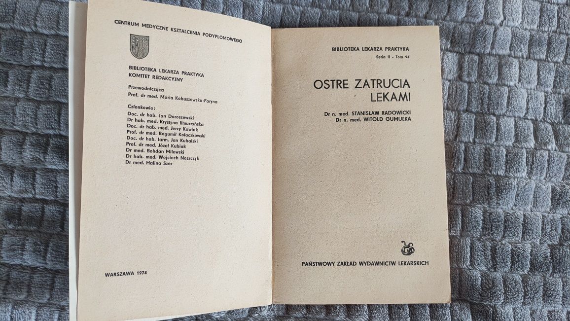 Ostre zatrucia lekami