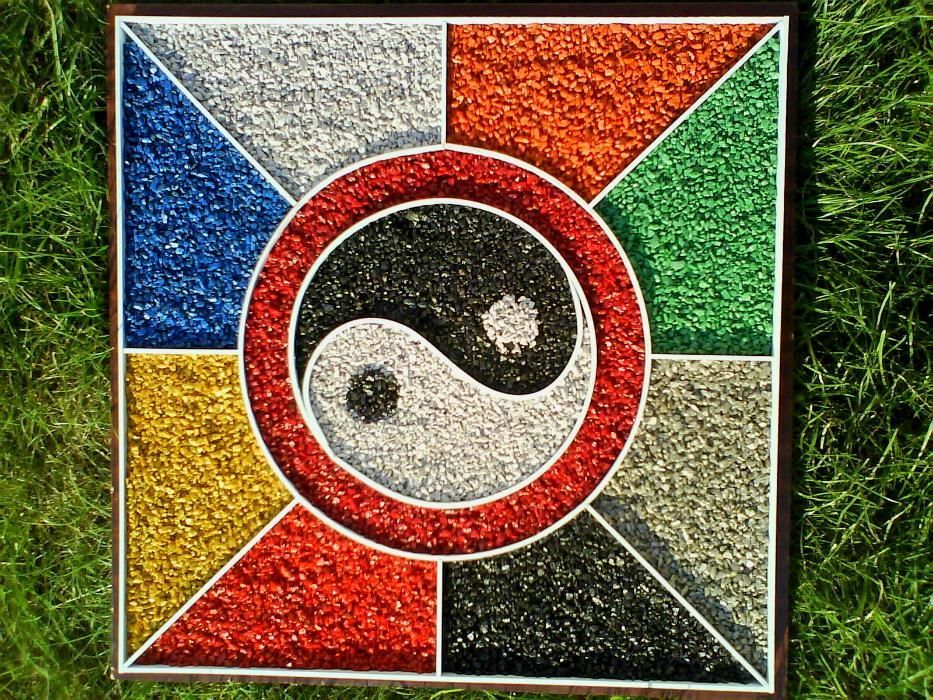 Щебень цветной,крошка декоративная, гравий крашенный