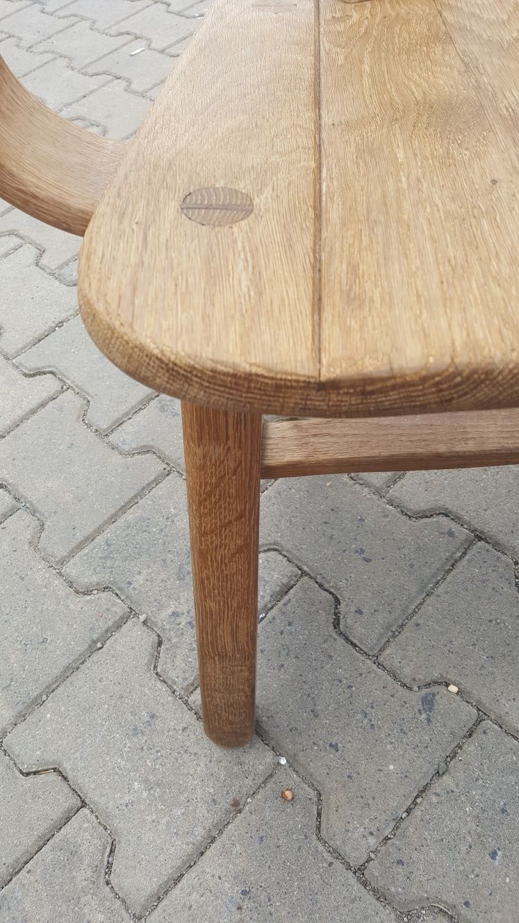Krzesło PRL Belgia fotel brutalistyczny De Puydt lata 70-te