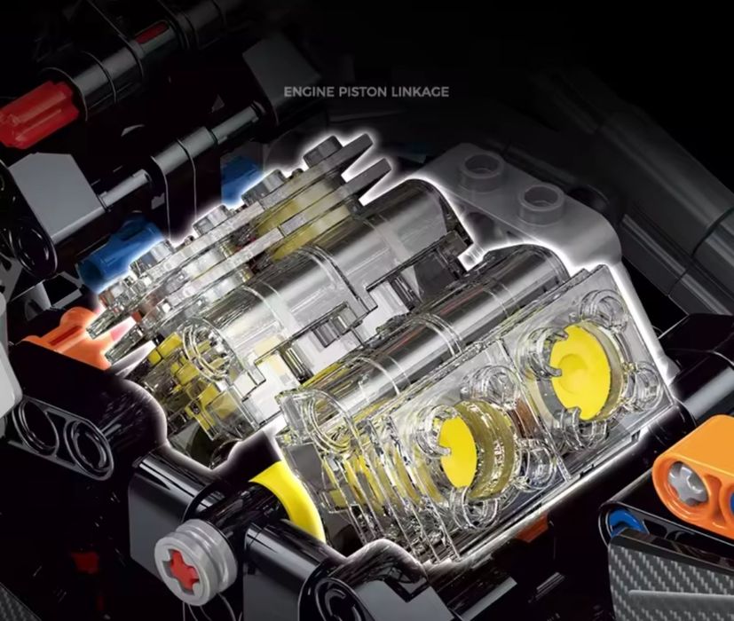 Конструктор мотоцикл 642 шт блоков Лего