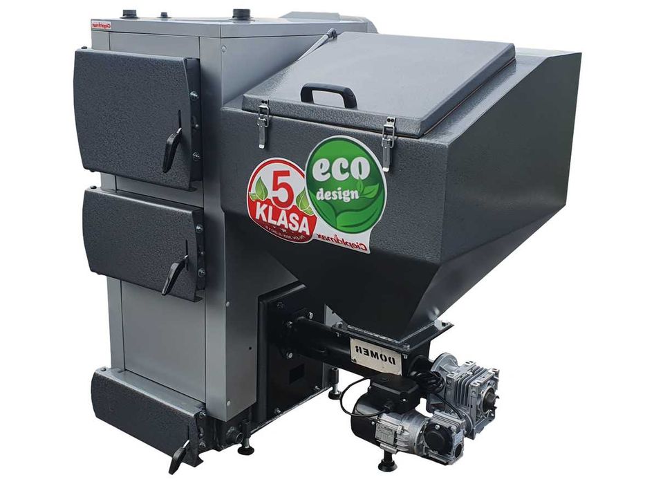 Kocioł piec kotły CO z podajnikiem EKOGROSZEK 15KW 100m2 5 KLASA