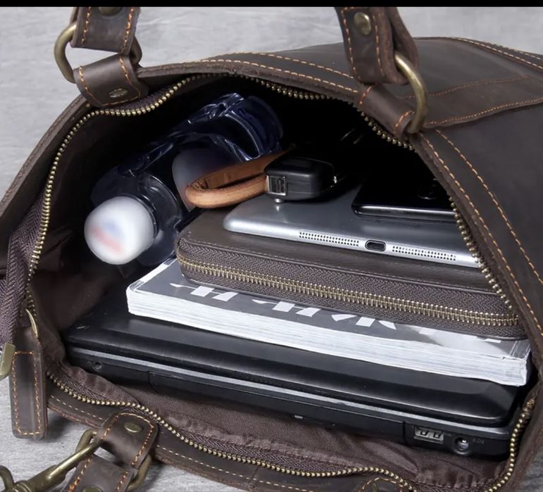 Кожаная сумка тоут