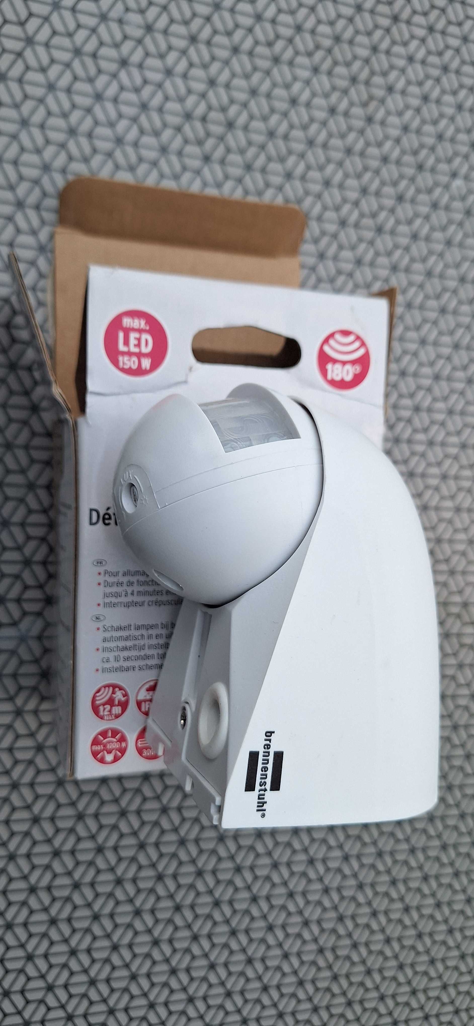Brennenstuhl Detektor ruchu na podczerwien PIR 180, IP44 Bialy