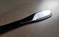 Nowy nóż do smarowania masła czarny - Art Deco