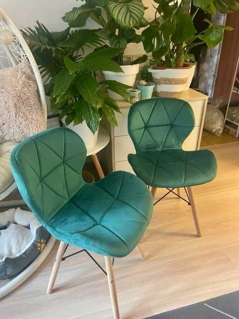 NOWE solidne krzesło welurowe