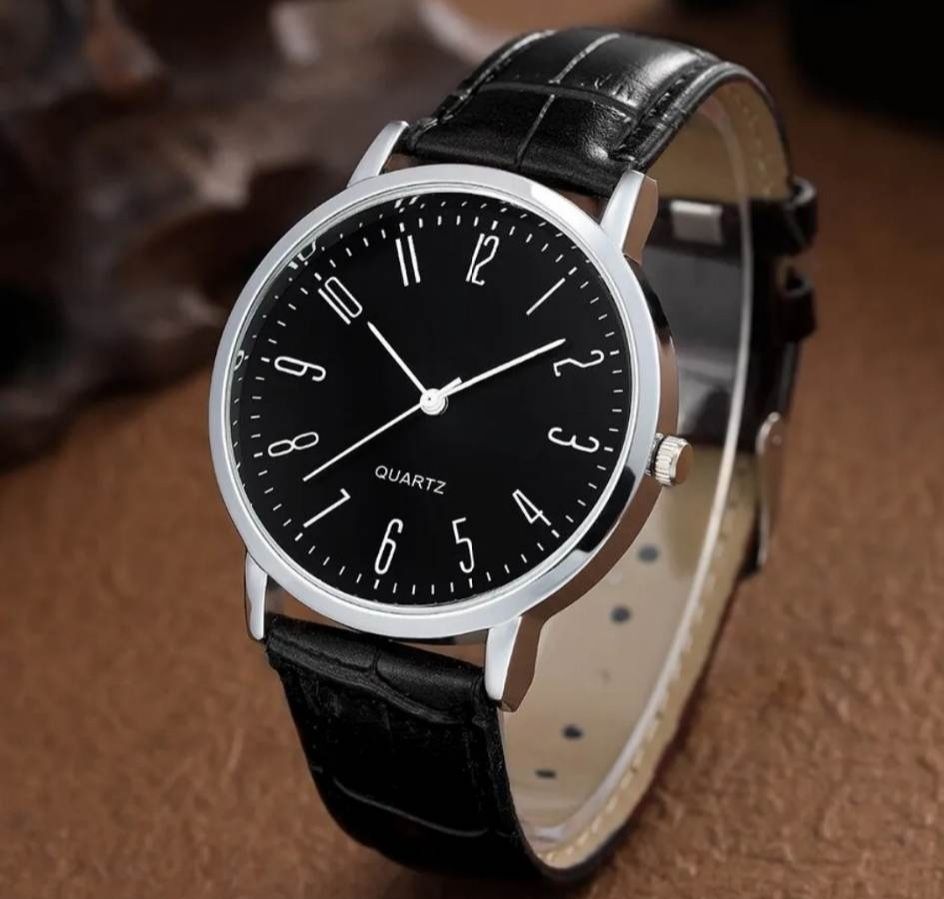 relógios de quartzo pretos pulseiras masculinos negócios ca
