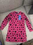 Vestido de malha de manga comprida para criança (12-24meses)