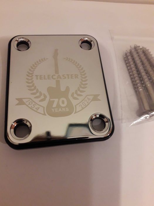 Neck plate, płytka do przykręcania gryfu gitary TELECASTER 70 Years