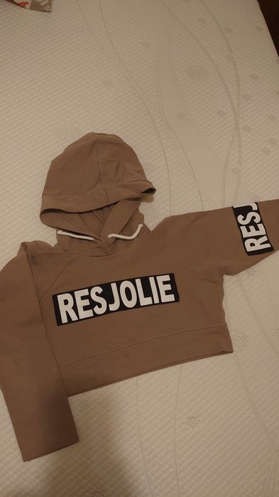 Bluza krótka z kapturem