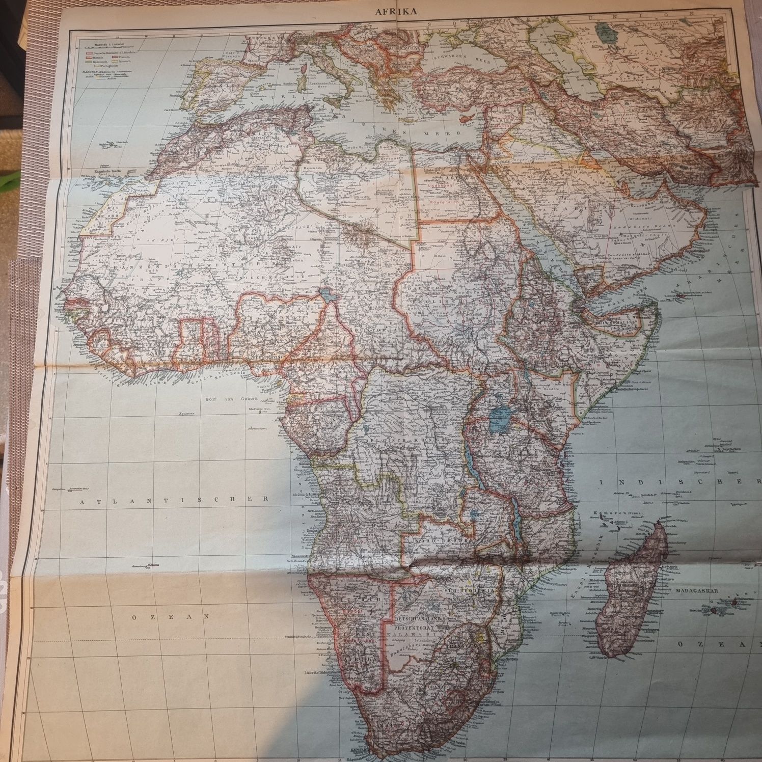 Mapa Afrika Korps 1940/41 Wehrmacht 3 Rzesza