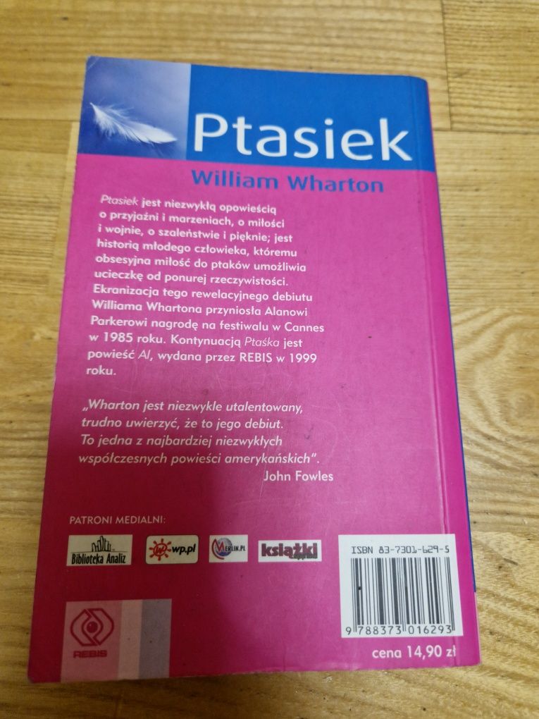 Książka Ptasiek William Wharton.