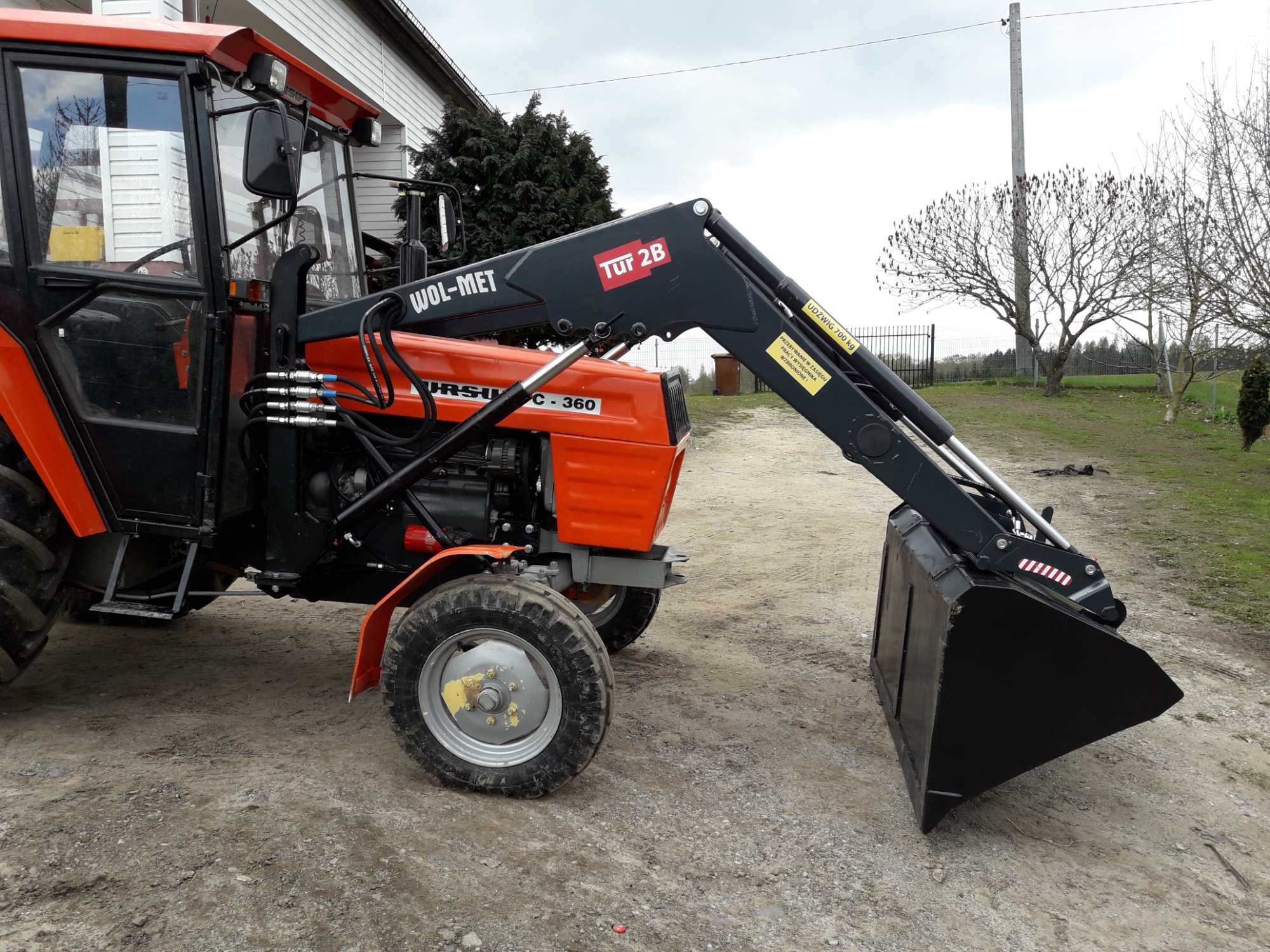 Hit WOL-MET Ładowacz czołowy c 385 MTZ 902  912 Dowóz Montaż TUR 2B