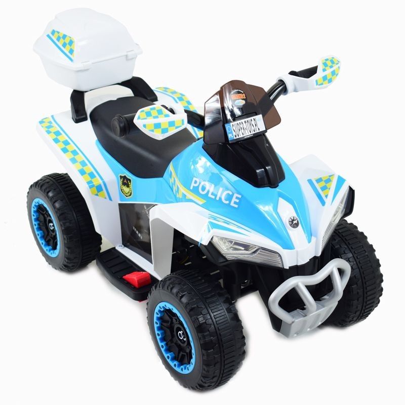 Quad Na Akumulator Policja  Z Kuferkiem - Super Jakość Gts-1188A