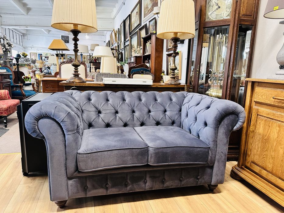 IDEALNY ZESTAW CHESTERFIELD - rogówka + sofa 2 osobowa :)
