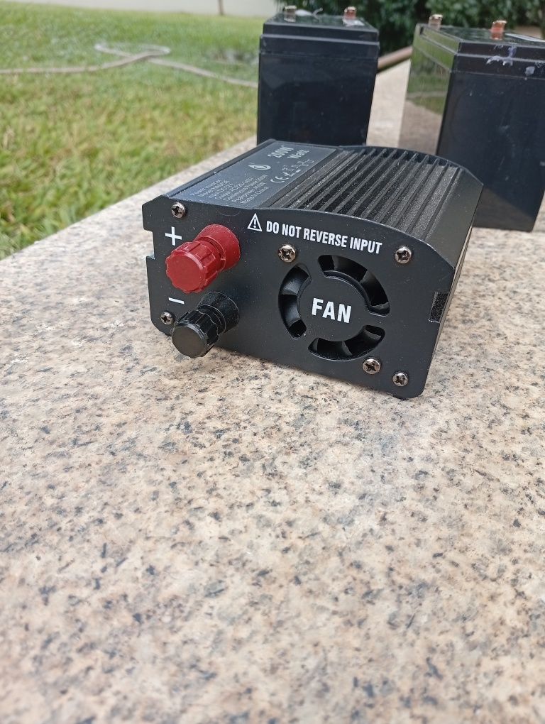 Inversor 12v 200w + baterias chumbo