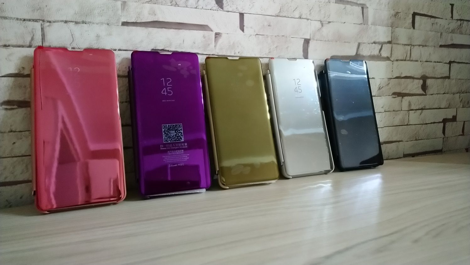 Etui lustrzane - Samsung Galaxy A80 różne kolory