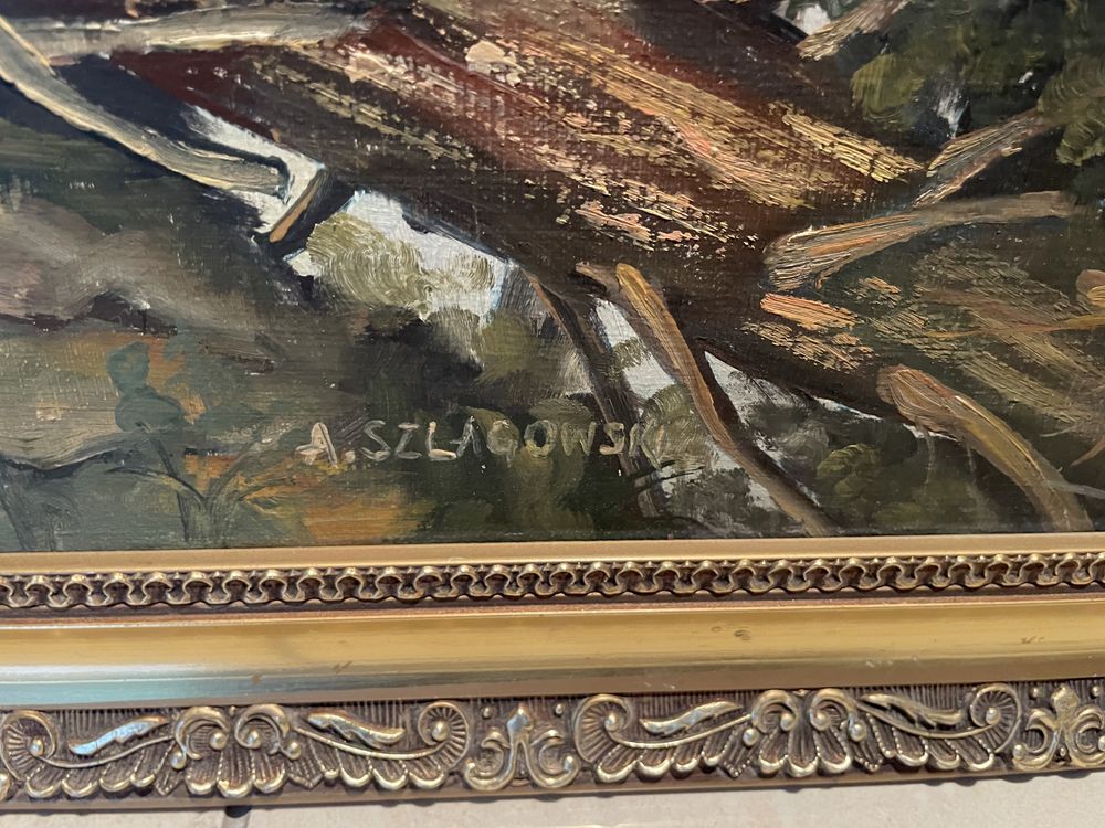 Obraz ręcznie malowany na płótnie , 72 x 60