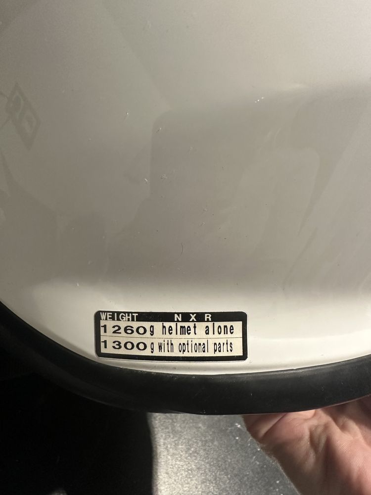Kask motocyklowy Shoei NXR rozmiar S + interkom Cardo