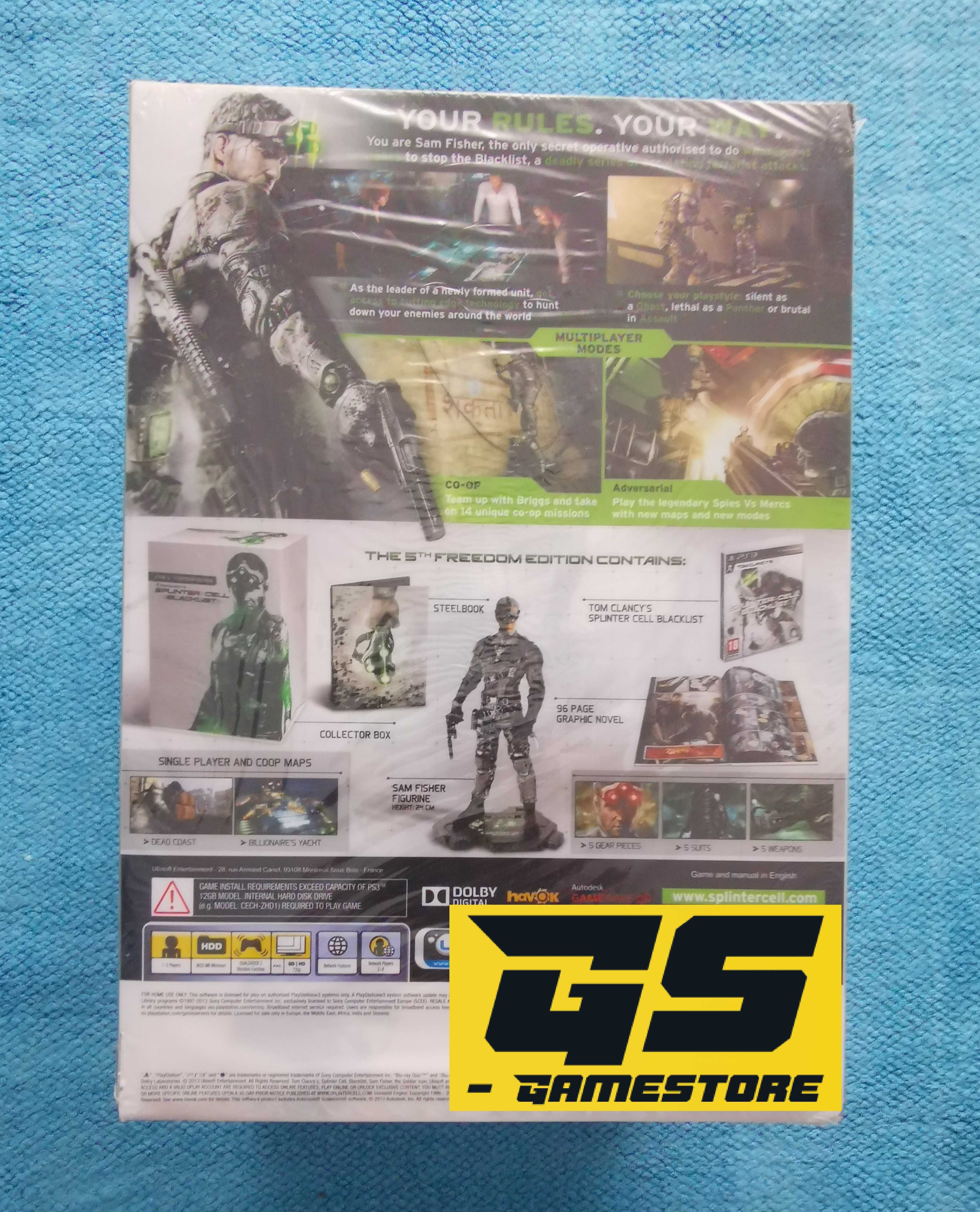 Splinter Cell: Blacklist - 5th Freedom Edition [Novo & Selado] - [PS3]