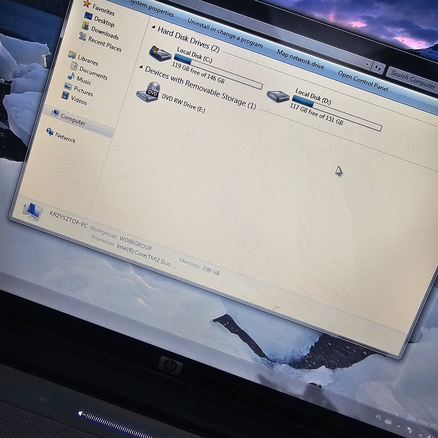 Hp Pavilon DV7 17cali