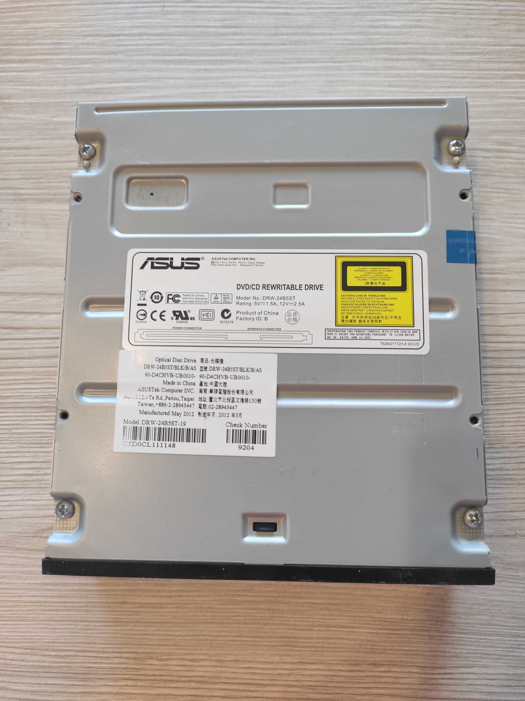 Оптичний привід DVD ± RW ASUS DRW-24F1ST / BLK / B / AS