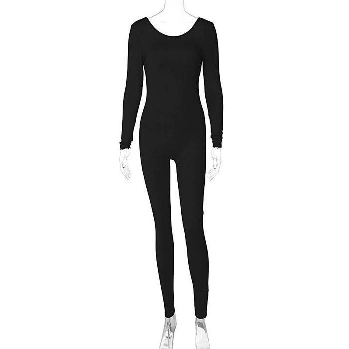 Комбенизон M/L черный с открытой спиной комбез утягивающий