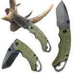 Nóż składany Kershaw Shuffle II Olive - replika D2 OX3