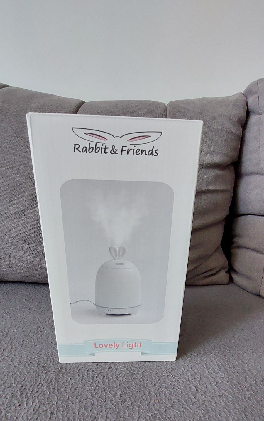 Lampka królik z dyfuzorem biała – Rabbit & Friends