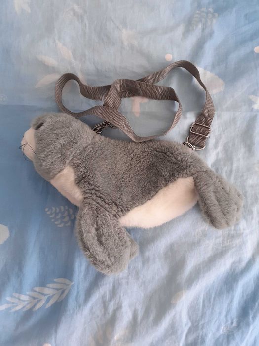 Torebka pluszowa foka