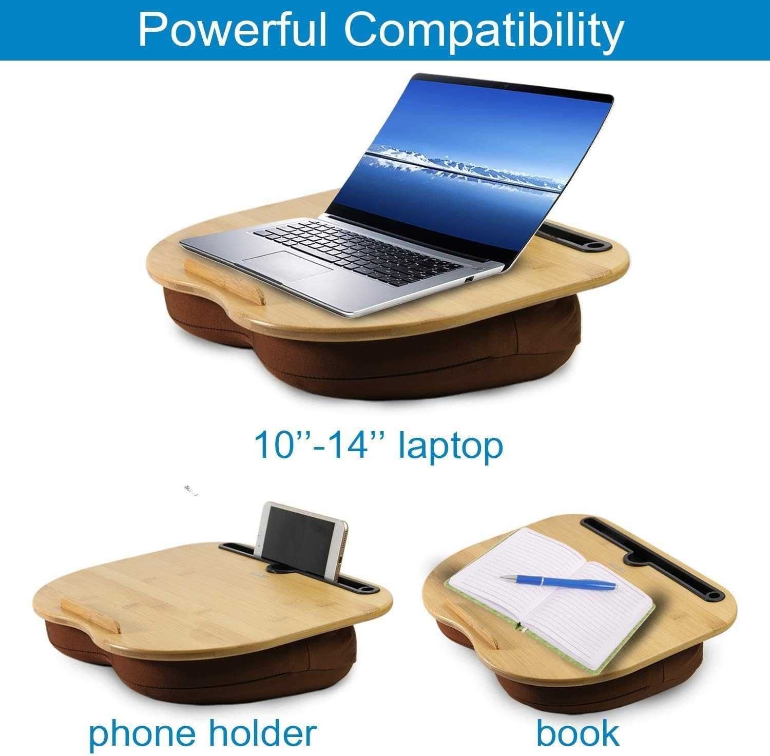 VLOXO podstawka pod laptopa tablet z poduszką bambus