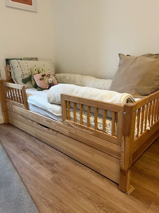 Cama Infantil Brasilia Premium 80x160 – Mon Lit Cabane + Colchão